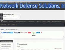 Tablet Screenshot of networkdefensesolutions.com